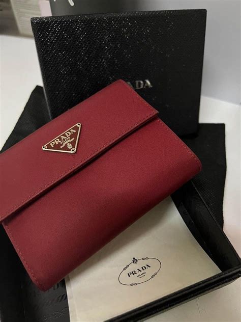 prada tessuto bifold wallet|authentic prada wallet.